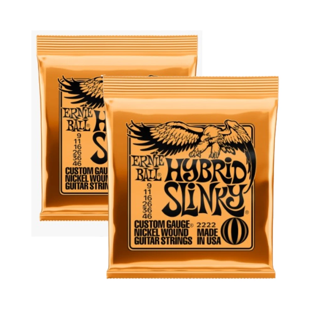 2222 Ernie Ball HYBRID SLINKY 09-46 Electric Guitar Strings 2 Sets | eBay