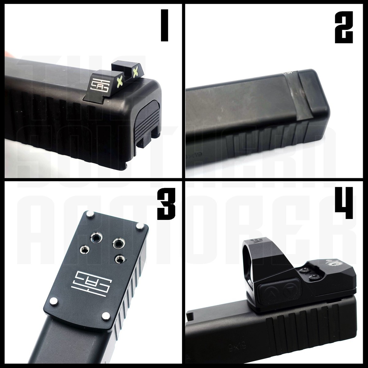 Adapter Plate for GLOCK® 17 19 19X GEN 1-5 for DOCTER Red Dot