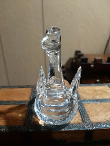CIGNO VETRO A BOLLE TRASPARENTE - Foto 2 di 4