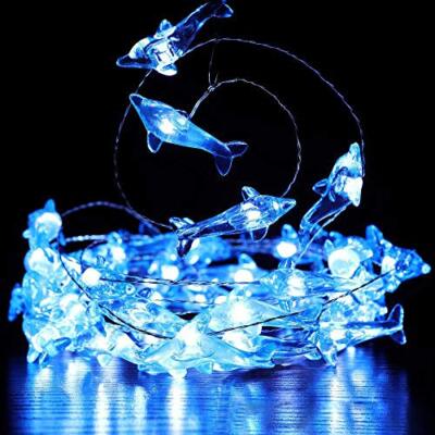 14Ft 40LED Nautical Theme Dolphin String Lights for Wedding Birthday Party