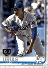 2019 Topps Julio Urias #519 150th Anniversary Los Angeles Dodgers 13A