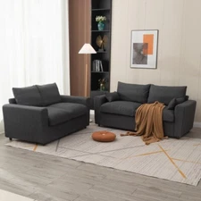 Panana 2/3 Seater Upholstered Sofa Settee with Under Storage Living Room Office