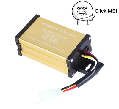 Golf Cart  DC Voltage Converter Regulator Voltage Reducer 48V Volt to 12V 10A