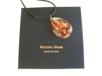 Glas Anhänger Kettenanhänger Anhänger original Muranoglas Schmuck Handgefertig - Bild 1 von 4