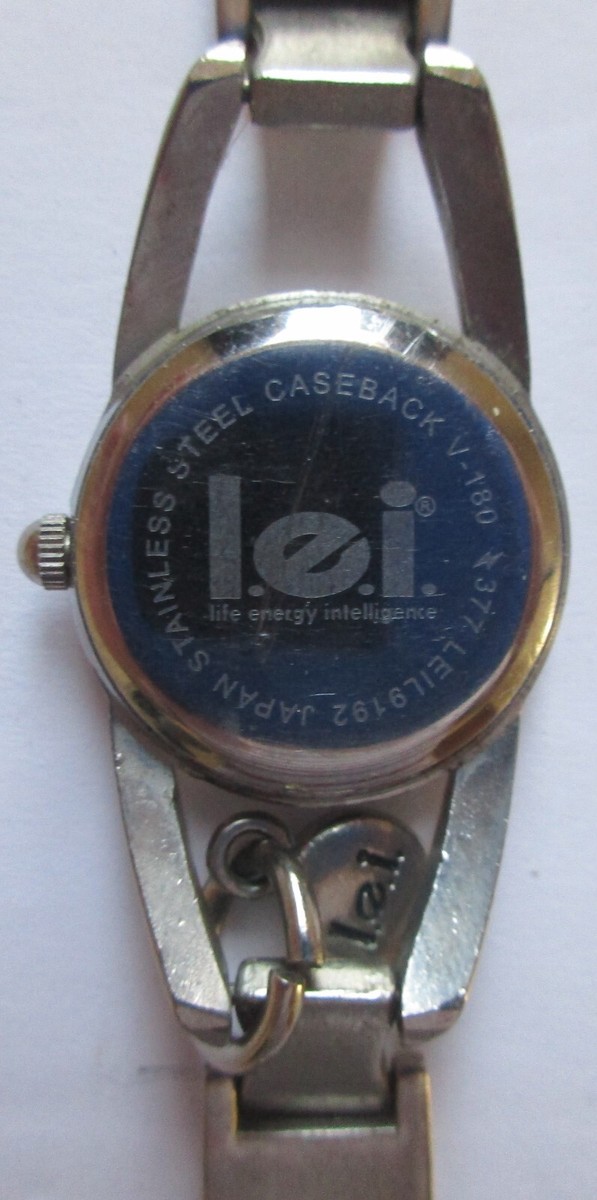 Lei Ladies Silver Toned Purple Dial Quartz Watch Running | eBay display picture 1