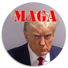 Donald Trump Mugshot MAGA - 100 Pack Circle Stickers 3 Inch