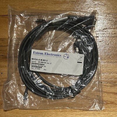 Extron 26-566-03 MVGA-A M-M 12' 15-pin HD Micro HR with Audio Cables (BN18)