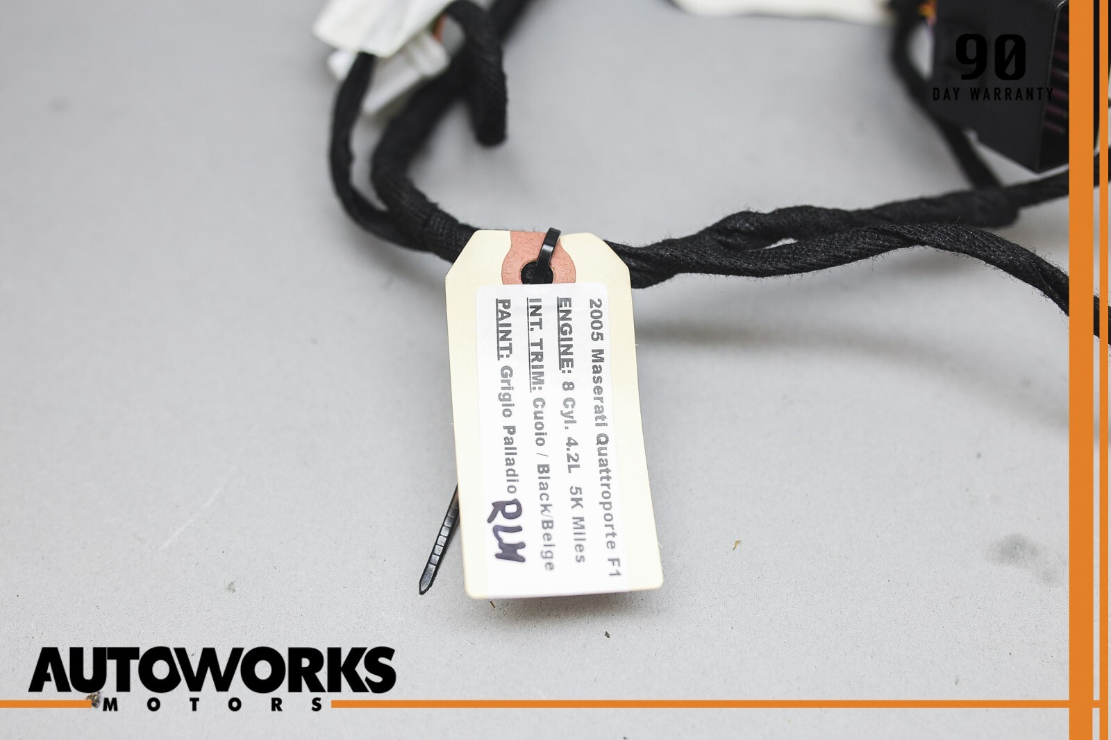 03-13 Maserati Quattroporte M139 Rear Left Side Door Wire Wiring Harness OEM