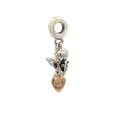 Authentic Pandora Sterling Silver SHINE™ Cupid and You Dangle Bead
