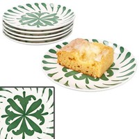 6X Wald GrüN Kuchenteller Steingut 6 Pers. Dessertteller FrüHstüCk Weihnachten