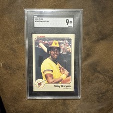 1983 Fleer #360 Tony Gwynn RC SGC 9 MINT San Diego Padres HOF!