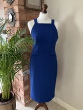Warehouse Royal Blue Pencil Dress Size 12 Bnwt Rp £75 Occasion races wedding