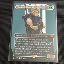 Cloud, Midgar Mercenary [Borderless Foil] #564 Prices | Magic