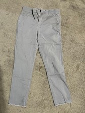 Democracy  Ab  Technology Mid Rise Skinny Gray Stretch Jeans Hemmed Size 4