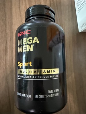 GNC Mega Men Sport Multivitamin Energy and Mental Focus - 180 tablets EXP: 11/26