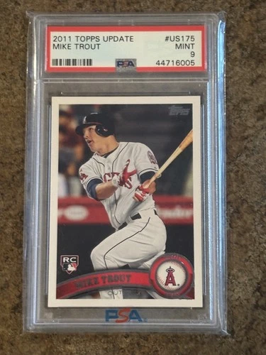 Mike Trout 2011 Topps Update #US175 PSA 9 Mint Rookie RC Iconic Card! 😱🤩