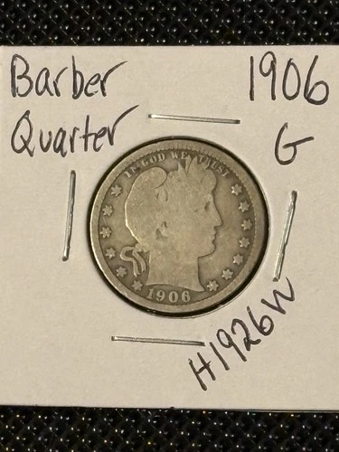 1906 Barber Quarter  G