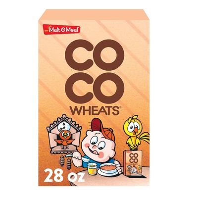 Malt-O-Meal Coco Wheats Original Creamy Breakfast Cereal, Quick Cooking, Kosher