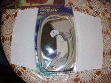 InterAct IEEE1284 Parallel Printer Cable 6 Ft DB25 Male to Centronics 36 Male