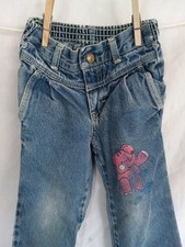 Vintage Childrens Jeans Size 2T Elephant Blues In Motion