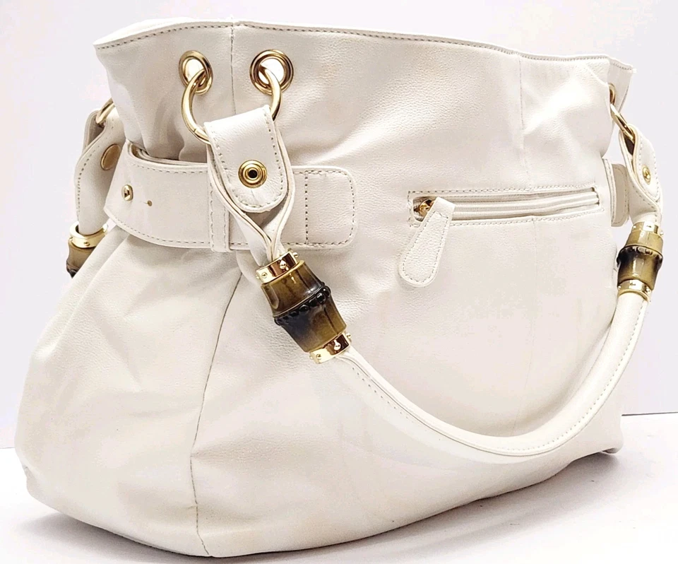 APT. 9 Bolso/Cartera de Hombro Blanco para Mujer, 16"x10"x5", HB13334, Nuevo con Etiquetas, Blanco Foto 4 de 4