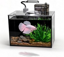 Betta Fish Tank,Aquarium Starter kit,1.8 Gallon Fish Tank Kit,Small