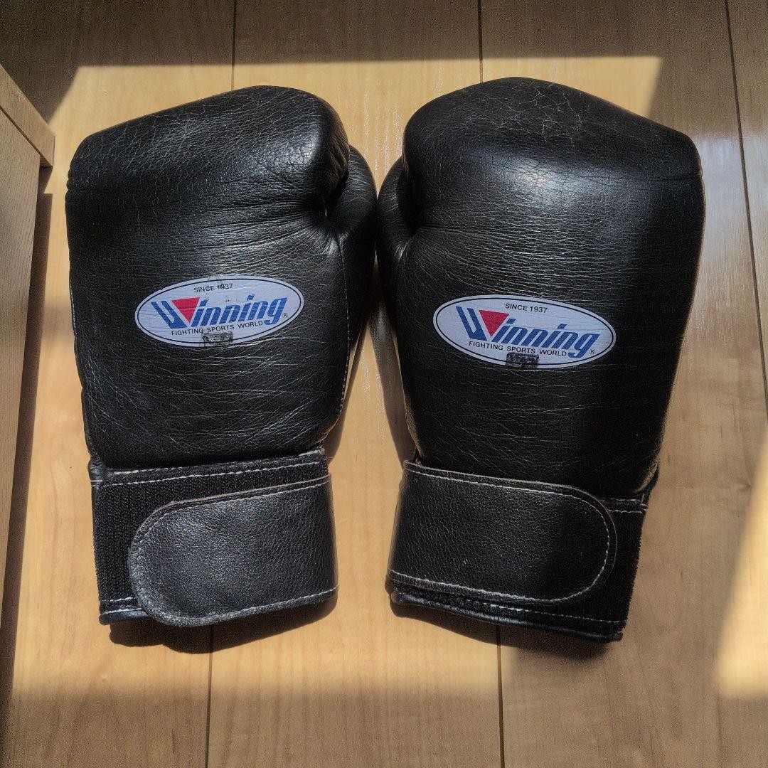 Winning Boxing Gloves 8oz Pro Type Black MS200B Japan Used FS | eBay