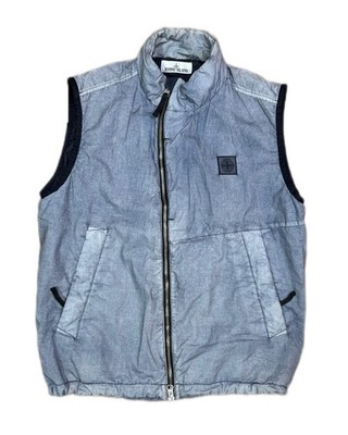 Stone Island Original RESIN POPLIN-TC Weste Gr. M Grau