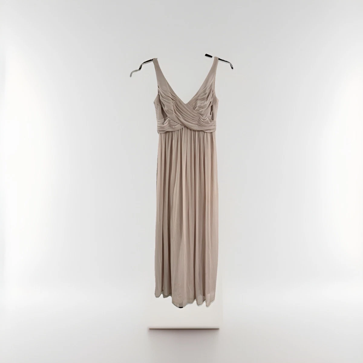 chiffon illusion cutouts bridesmaid dress Chiffon Illusion Sweetheart A-Line Long Dress with Cut-Out Back S / Champagne