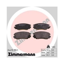 Bremsbeläge vorne für Opel Insignia A G09 ZIMMERMANN 24415.190.1 Bremsbelagsatz