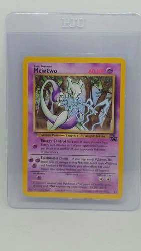 Mewtwo 2000 Pokemon WOTC Black Star Promo #12 Non-Holo (LP) 🔥