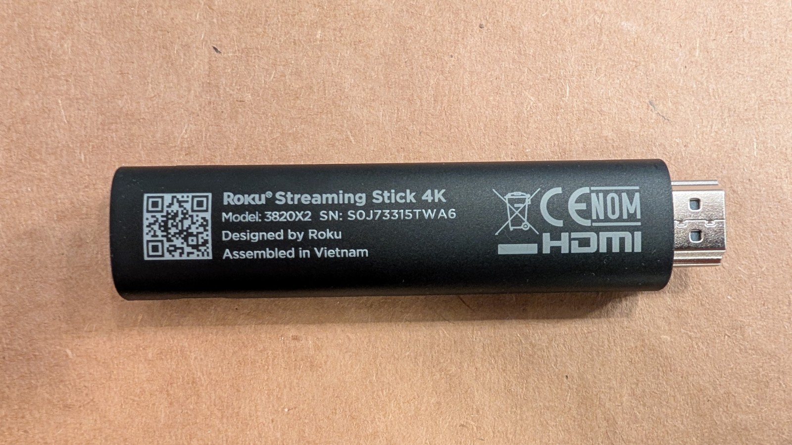 Roku Streaming Stick 4K 3820X2 4K Streaming Device with Voice Remote