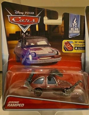 Disney Pixar Cars Diecast Jerome Ramped -From the ''Oil Rig Getaway''-Mattel NEW