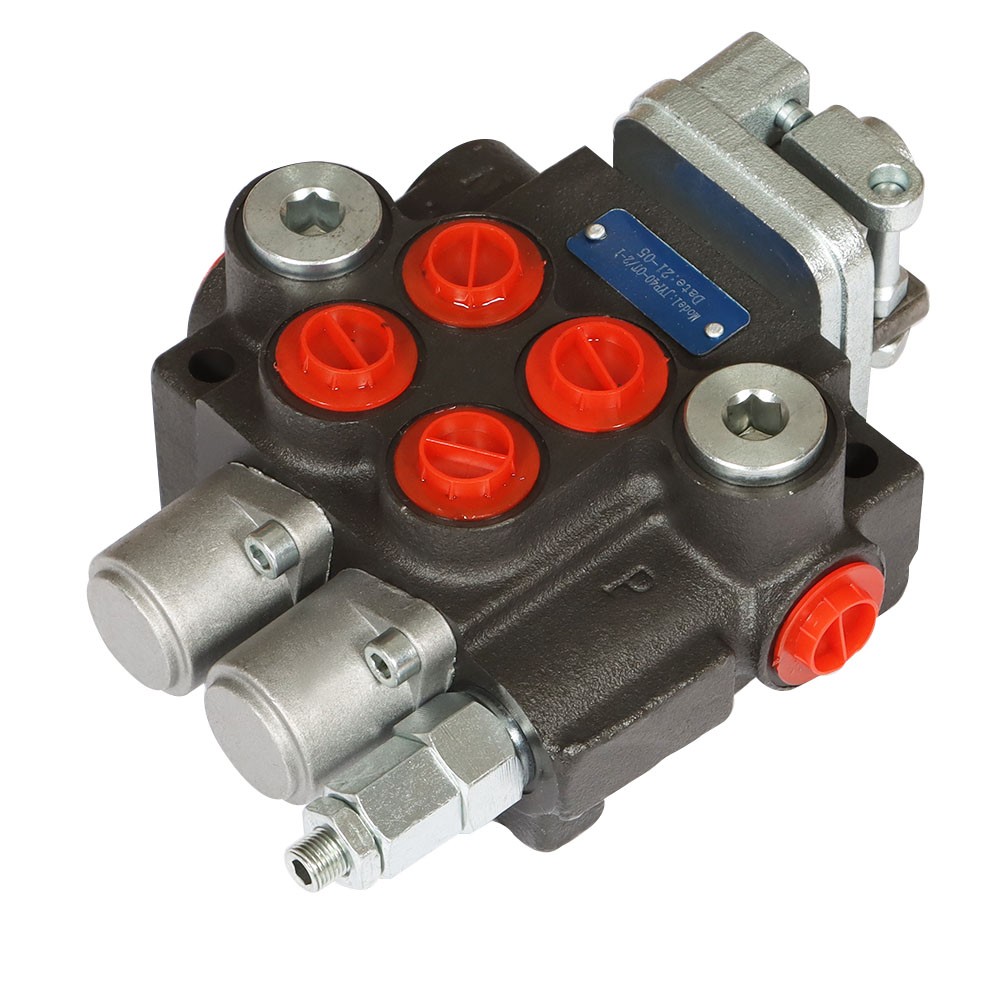 Hydraulic Joystick Control Valve 2 Spool 11 GPM Directional Control Valve Double