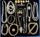 Beautiful Vtg Costume Jewelry Lot Gold & Silver Tone Trifari Coro Monet Crystals