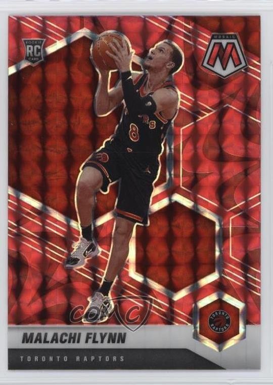 2020-21 Panini Mosaic Rookie Reactive Red Prizm Malachi Flynn #236 04xc