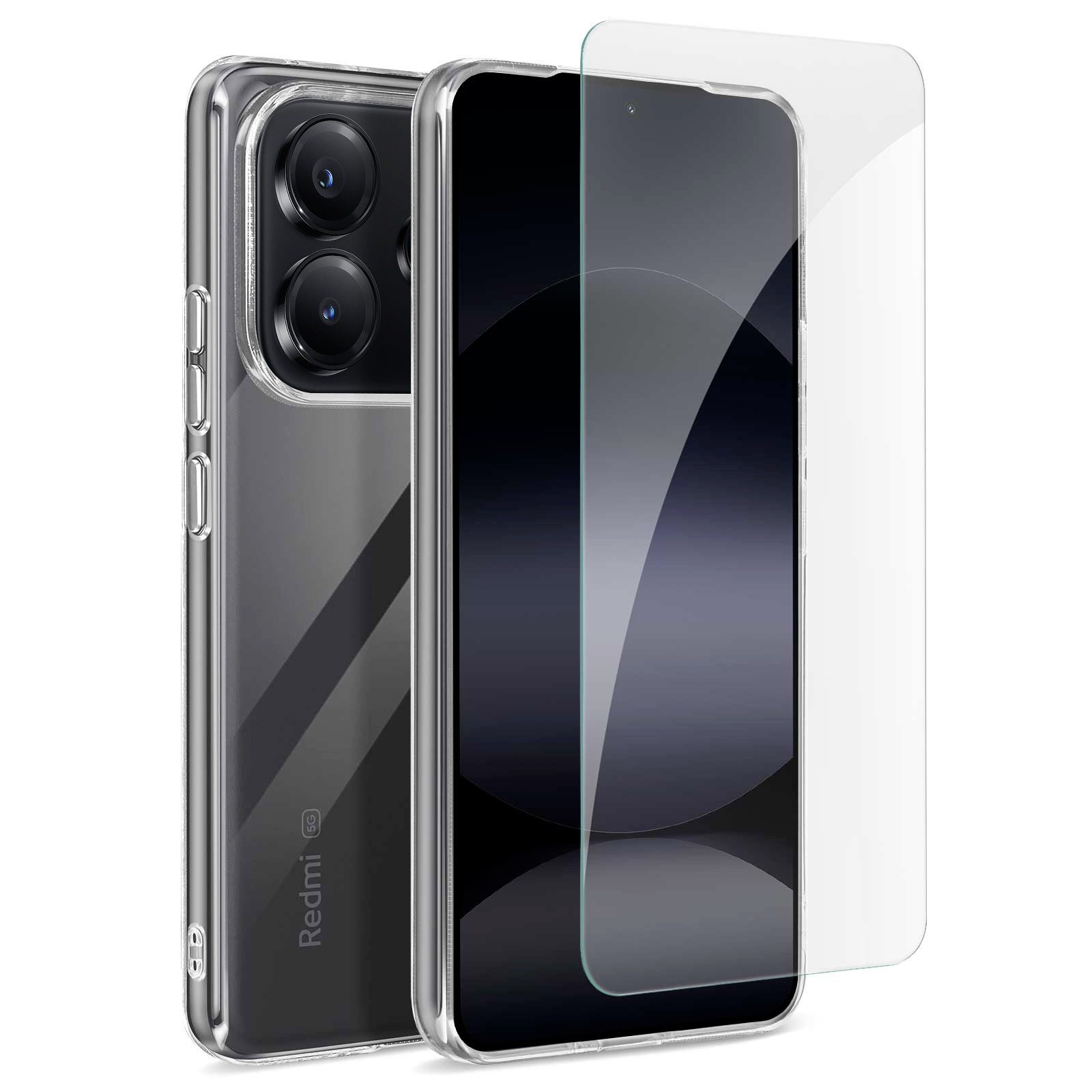 Kit Protection Redmi Note 14 5G Coque Flexible pour Usage Quotidien