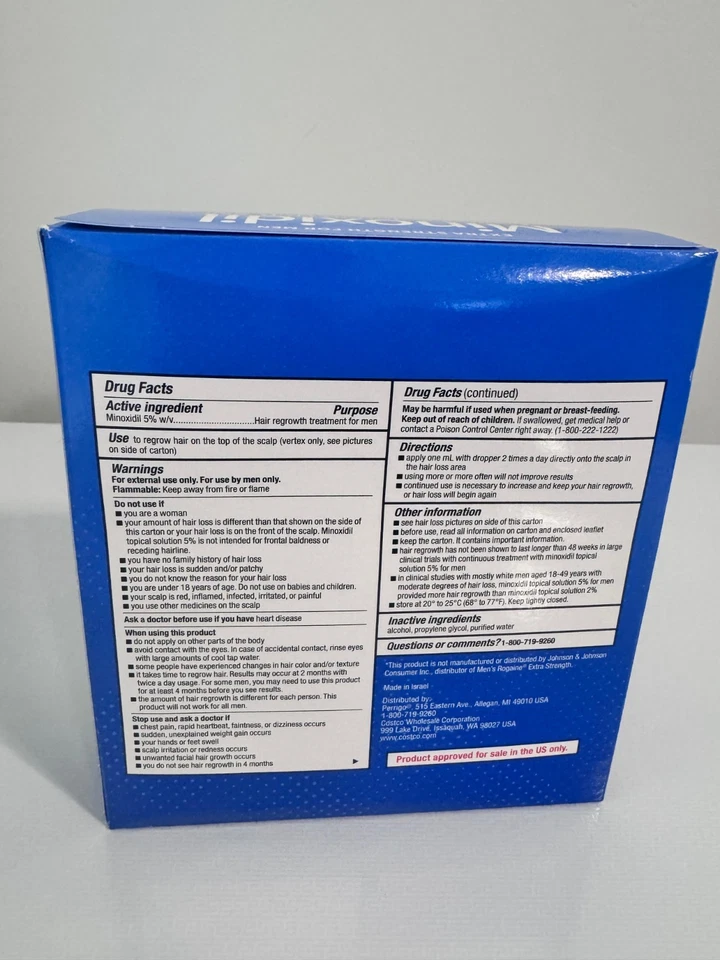 Kirkland Signature Minoxidil 5% Extra Strength Men Hair Regrowth Original - Image 2 of 4