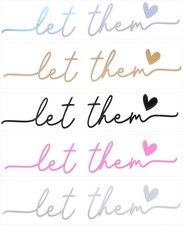 5-Piece Self Affirmation Vinyl Decals for Rearview Mirror, Mental Health Awarene
