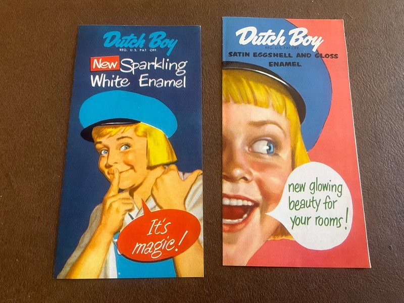 Vintage 1951 Dutch Boy Paint Advertising Sales Brochures - 2 Brochures