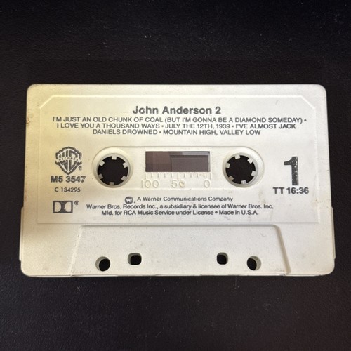John Anderson 2 1981 Cassette Tape Only