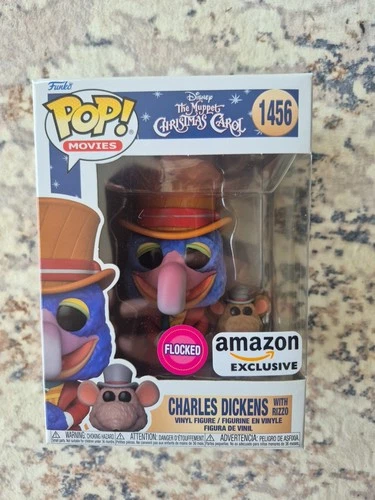Funko Pop! Vinyl: Disney - Charles Dickens with Rizzo (Flocked) - Amazon...