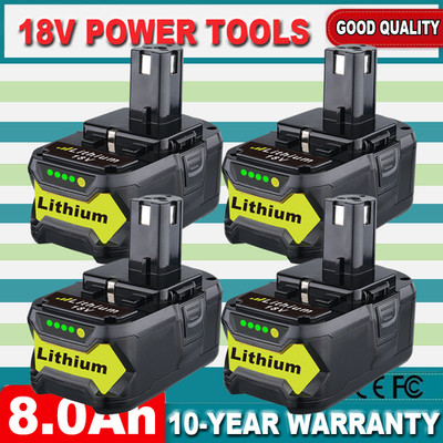 4X 5Ah Akku für RYOBI 18V One Plus Lithium RB18L50 P108 P109 Batterie