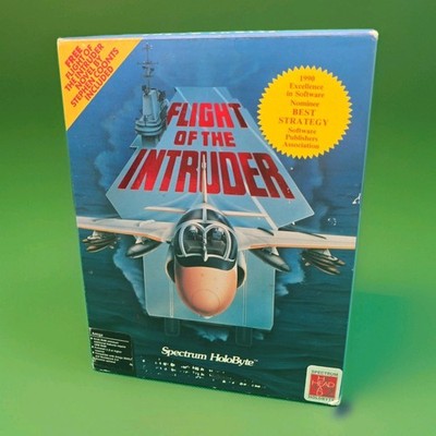 Flight of the Intruder Spectrum HoloByte Amiga Big Box Game VG+ Complete