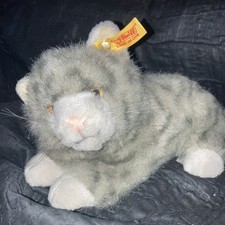 Steiff Grey Kitten 099496 With Ear Tag