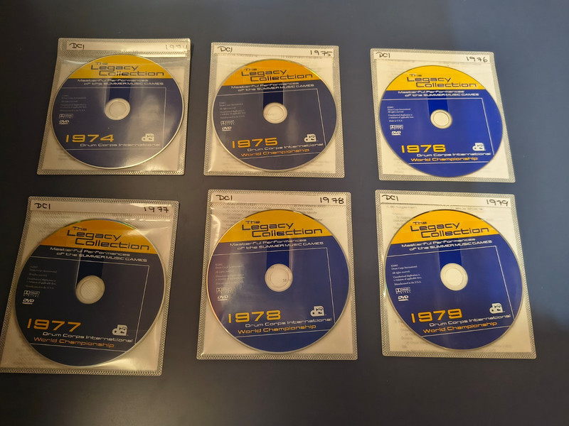 DCI Drum Corps COMPLETE 46 seasons DVD/Blu-ray collection: 81 discs! 552 Shows!