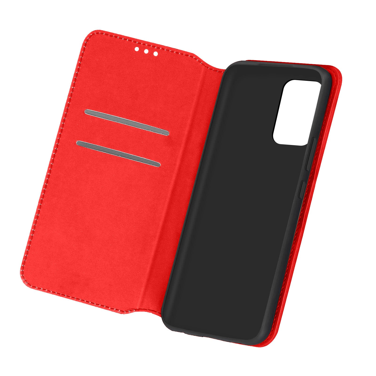 Coque pour Galaxy A53 5G rouge antichoc résout le manque de rangements