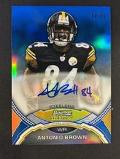 2011 Bowman Sterling Antonio Brown Blue Auto #34/99
