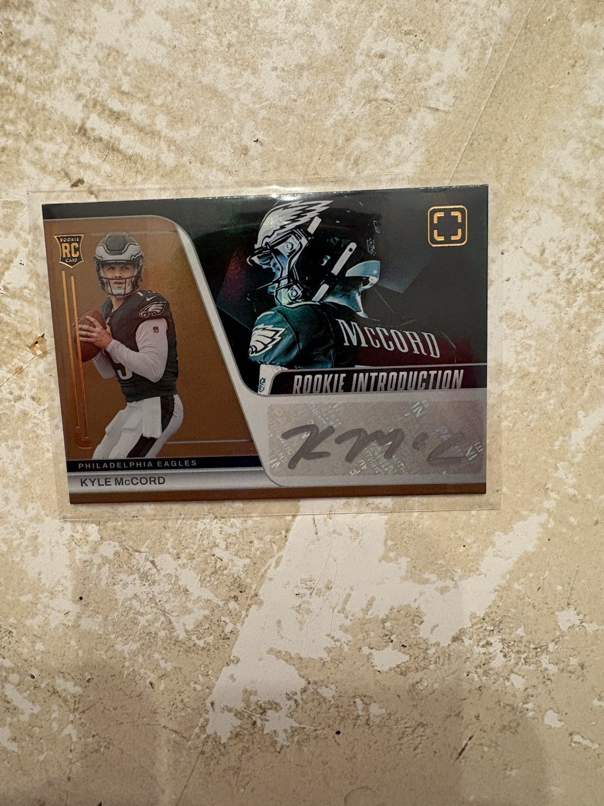2025 Panini Photogenic Kyle McCord Auto RC Bronze #182 Eagles