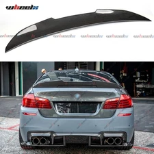 FOR 11-17 BMW 5 Series F10 535i 535d 550i M5 Carbon Fiber PSM Style Rear Spoiler